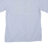 C&A Mens Shirt Blue Striped L