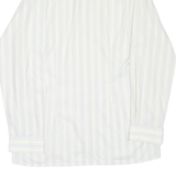 LINEO Mens Shirt Beige Striped Long Sleeve L