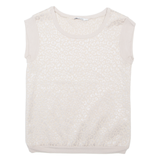 LIU JO Cheetah Womens Printed Vest Beige Sleeveless Animal Print M