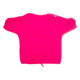 DIANA D'ESTE Embroidery Bee Womens Printed Top Pink Floral L