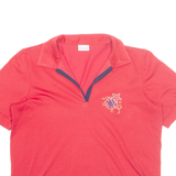 ATELIER CREATION Womens Top Red Collared UK 14