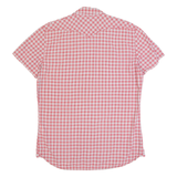 LEE Mens Shirt Red Plaid Short Sleeve L