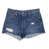 LEVI'S 501 BIG E Womens Denim Shorts Blue Relaxed M W29