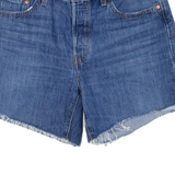 LEVI'S 501 BIG E Womens Denim Shorts Blue Relaxed S W28