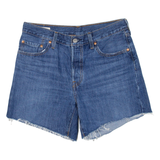 LEVI'S 501 BIG E Womens Denim Shorts Blue Relaxed S W28