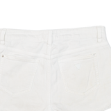 GUESS Womens Denim Shorts White Relaxed M W29