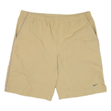 NIKE Mesh Lining Mens Swimming Shorts Beige Relaxed L W38