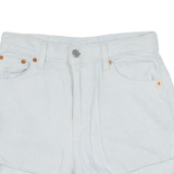 LEVI'S A-line Mom Womens Denim Shorts White Relaxed XXS W24