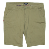 KANGOL Mens Jorts Shorts Green Relaxed 2XL W38