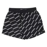 KANGOL Mesh Lining Mens Swimming Shorts Black Relaxed S W28