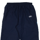 UMBRO Mesh Lining Mens Pedal Pushers Shorts Blue Relaxed L W28
