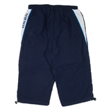 UMBRO Mesh Lining Mens Pedal Pushers Shorts Blue Relaxed L W28