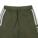 ADIDAS Mens Casual Shorts Green Relaxed S W27