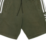 ADIDAS Mens Casual Shorts Green Relaxed S W27