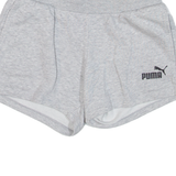 PUMA Womens Casual Shorts Grey Relaxed XS W26