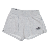 PUMA Womens Casual Shorts Grey Relaxed XS W26
