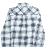 TOMMY HILFIGER Regular Fit Mens Flannel Shirt White Plaid Long Sleeve M