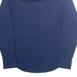 TOMMY HILFIGER Slim Fit Mens Plain Shirt Blue Long Sleeve M