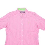 POLO SPORT RALPH LAUREN Mens Shirt Pink Striped M