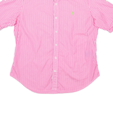 POLO SPORT RALPH LAUREN Mens Shirt Pink Striped M