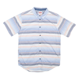 WRANGLER Mens Shirt Blue Striped 2XL