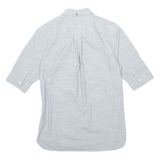 ALL SAINTS Mens Plain Shirt Grey 3/4 Sleeve S