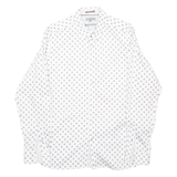 TED BAKER Mens Shirt White Spotted Long Sleeve L