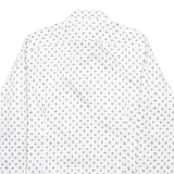 TED BAKER Mens Shirt White Spotted Long Sleeve L