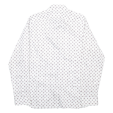 TED BAKER Mens Shirt White Spotted Long Sleeve L
