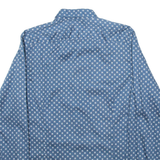 TED BAKER Mens Shirt Blue Crazy Pattern Long Sleeve M