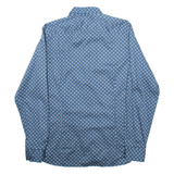 TED BAKER Mens Shirt Blue Crazy Pattern Long Sleeve M