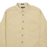 TED BAKER Mens Plain Shirt Beige Long Sleeve M