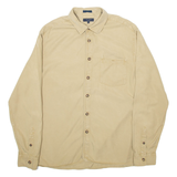 TED BAKER Mens Plain Shirt Beige Long Sleeve M