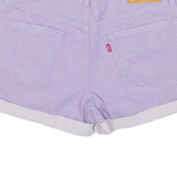 LEVI'S 501 Mid Rise Mens Denim Shorts Purple Relaxed M W32