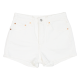 LEVI'S 501 Mens Denim Shorts Cream XS W26