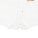 LEVI'S 501 Mens Denim Shorts Cream XS W26