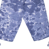 NO EXCESS Acid Wash Mens Pedal Pushers Shorts Blue Relaxed L W32