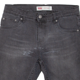 LEVI'S 511 Mens Denim Shorts Grey Slim S W28