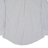 TOMMY HILFIGER Mens Shirt Blue Pinstripe Long Sleeve L