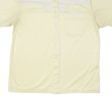CANDA Mens Plain Shirt Yellow 90s M