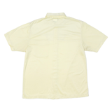 CANDA Mens Plain Shirt Yellow 90s M