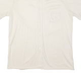 Mens Plain Shirt Cream 90s M