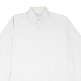 RED KAP Mens Plain Shirt White Long Sleeve 2XL