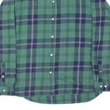 TOMMY HILFIGER Mens Shirt Green Plaid Long Sleeve S