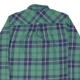 TOMMY HILFIGER Mens Shirt Green Plaid Long Sleeve S