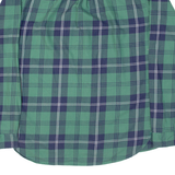 TOMMY HILFIGER Mens Shirt Green Plaid Long Sleeve S