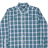 WRANGLER Mens Shirt Green Plaid Long Sleeve M