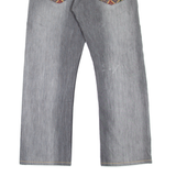 LEVI'S 501 Jeans Customised Mens Grey Regular Straight Stone Wash W32 L27