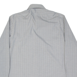CALVIN KLEIN Slim Fit Mens Shirt Black Check Long Sleeve M