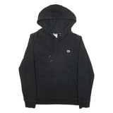 CHAMPION Womens Black Hoodie L